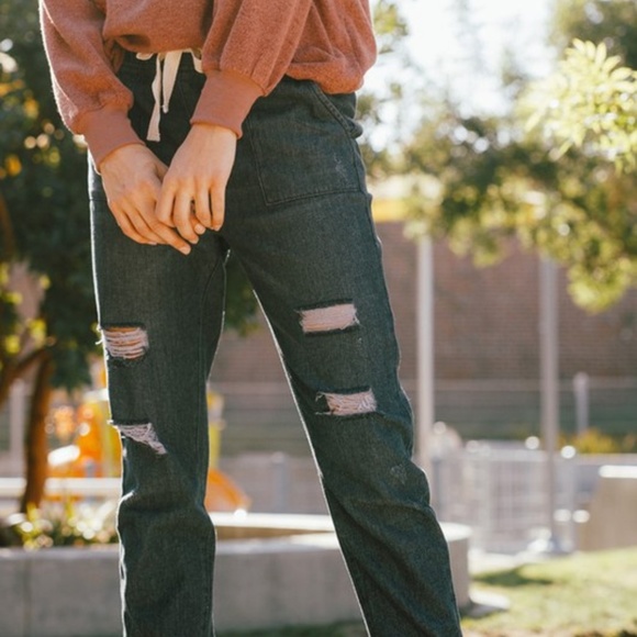 Denim - NWT Black Denim Joggers